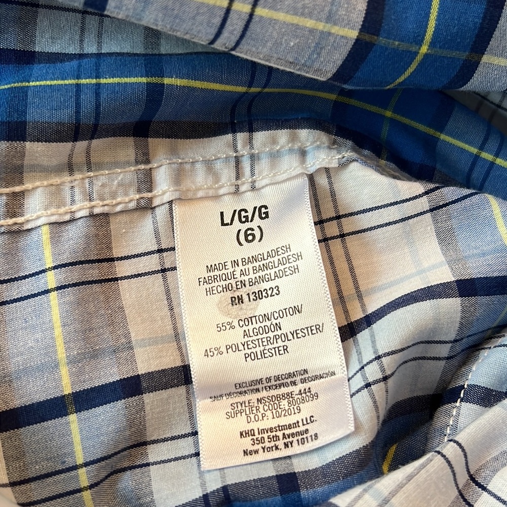 Nautica Poplin Plaid Shirt - Picture 5 of 5